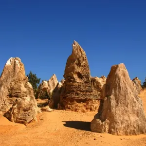 Pinnacles are limestone formations