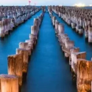 Princes Pier Port, Melbourne, panorama Princes Pier Port, Melbourne, panorama