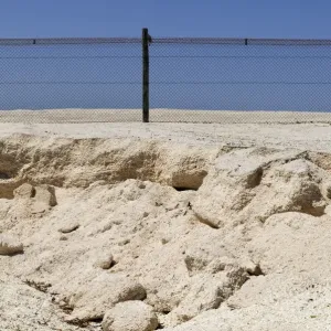 Protective Fence Print, Shark Bay, Western Australia
