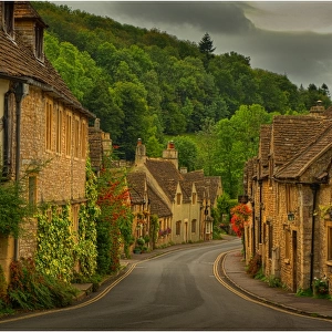 The quaint, historic and picture-book village of Castle Combe, Wiltshire, England