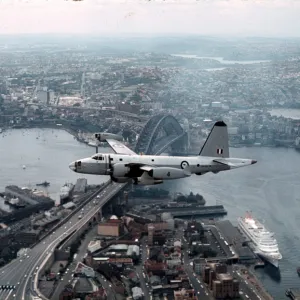 RaF Neptune over Sydney Harbour, March 1965