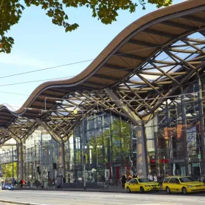 The redeveloped Southern Cross Rail station print