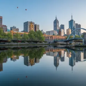 Melbourne City Morning Print