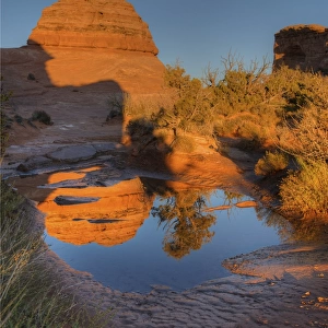 reflections, Arches National park, Arizona, Western united States of America