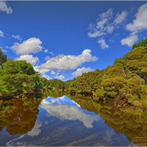 Reflections at Ettricks Lagoon, King Island Tasmania
