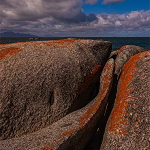 Rocks with Lichen, Sawyers bay, Flinders Island, Bass Straight, Tasmania