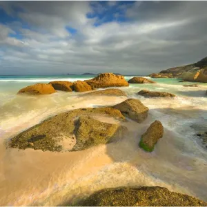 Rocky coastline, Squeaky bay, Wilsons Promontory, Victoria, Australia Rocky coastline, Squeaky bay, Wilsons Promontory, Victoria, Australia