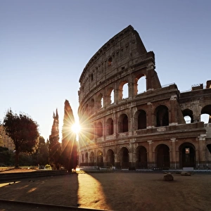 Rome, Colosseum at sunrise
