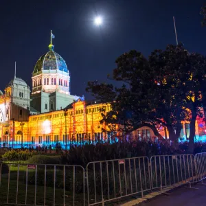 The Royal exhibition building lights up in White Night festival 2016