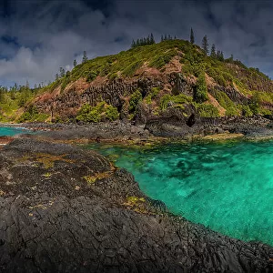 Rugged coastline at the Chord, Norfolk Island, Australia, Southern South Pacific