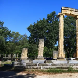 The Ruins of The Philippeion at Olympia, Greece