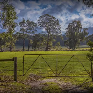 Rural farmland near Hesket, Macedon Ranges, Victoria, Australia