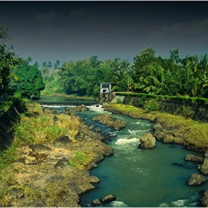 Rural scene on the Island of Lombok, Indonesia