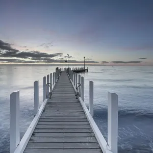 Safety Beach Jetty Print at Sunset