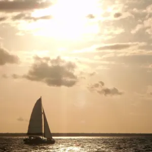 Sailing into the sunset in Darwin Sailing into the sunset in Darwin