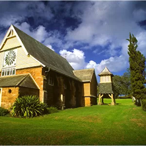 Saint Barnabas Chapel, a historic stone built Church on Norfolk Island