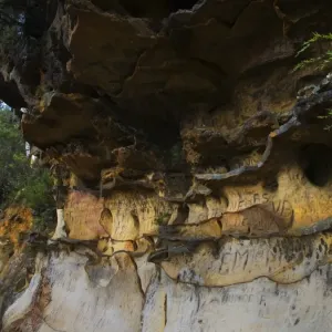 Sandstone rock face Sandstone rock face