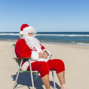 Santa Claus at the Beach Santa Claus at the Beach