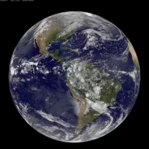 Satellite View of Americas on Earth Day, April 22nd 2014
