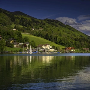 Scenic delights around the village of Mondsee, in the Vocklabruck district in the