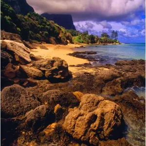 Scenically beautiful and a world heritage designated location, Lord Howe Island lies between the South Pacific ocean and the Tasman sea off the coast of New South Wales, Australia