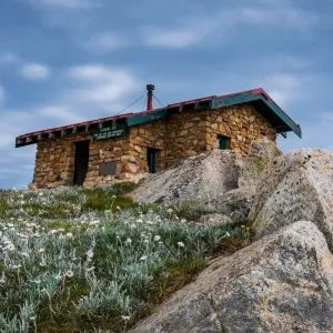 Seamans Hut Print, Kosciuszko National Park Summer Landscape