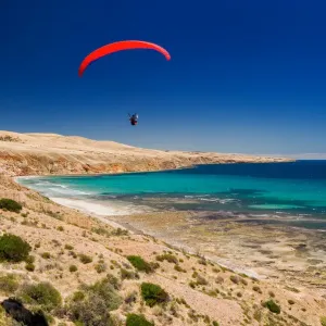 Sellicks Beach Print: Turquoise Water and Cliffs