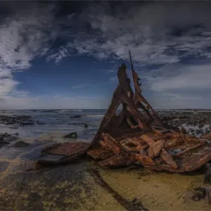Shipwreck at Kitty Miller Bay, of the SS. Speke, Phillip Island Bass Coast, Victoria, Australia