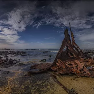 Shipwreck at Kitty Miller Bay, of the SS. Speke, Phillip Island Bass Coast, Victoria, Australia