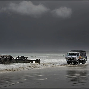 Shipwreck remains, Yellow rock beach, King Island, Bass Strait, Tasmania
