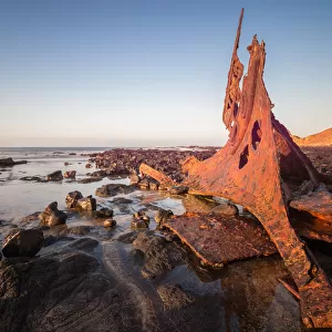 Shipwreck SS Speke during the sunrise at Kitty Miller Bay of Phillip Island, Australia