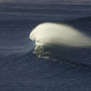 Single wave rushing toward beach, Australia Single wave rushing toward beach, Australia