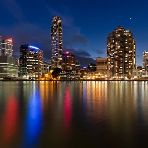 Skyline at night, Brisbane