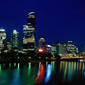 Skyline and Yarra River, Melbourne, Australia