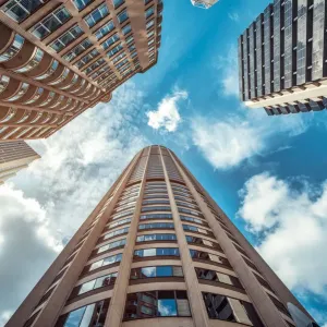Skyscrapers in the downtown Sydney Skyscrapers in the downtown Sydney