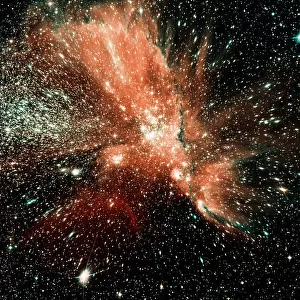 Small Magellanic Cloud galaxy, satellite view