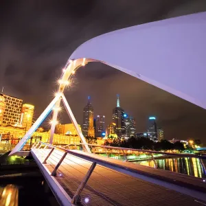 Southgate footbridge over Yarra river, Melbourne