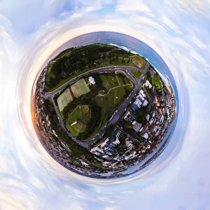 Sphere Panorama of Newcastle NSW at sunset