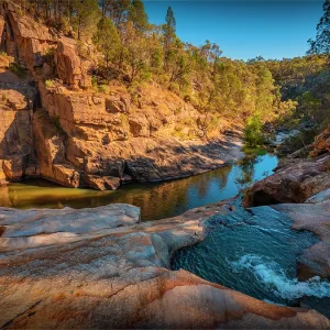 Spring Creek canyon and Woolshed falls Spring Creek canyon and Woolshed falls