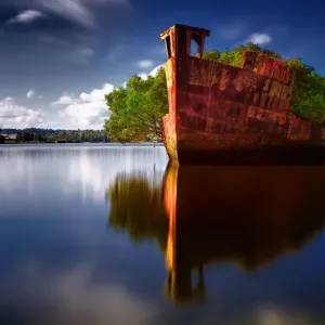 Print of SS Ayrfield Shipwreck