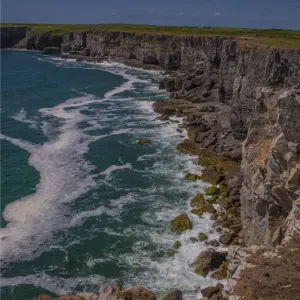 St. Govans head and coastline, Pembrokeshire, Wales, United Kingdom