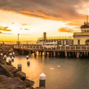 St. Kilda Pier in the evening time