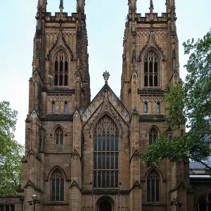 Print of St. Mary's Church, Sydney, NSW