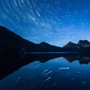 Star Trails over Cradle Mountain, Tasmania