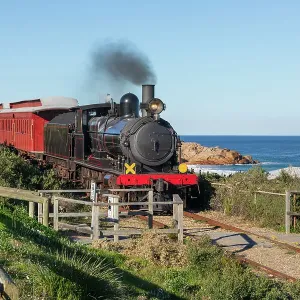 Steam train at Victor Harbor. South Australia