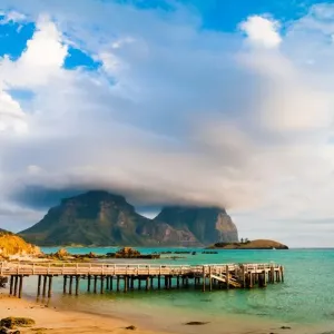 Storm cloud on Mt Gower Lord Howe Island Australia Storm cloud on Mt Gower Lord Howe Island Australia