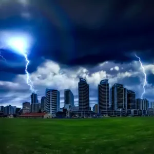 Perth Lightning Strike Print Perth Lightning Strike Print