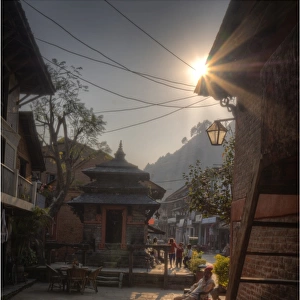 Street scene in Bandipur, Nepal