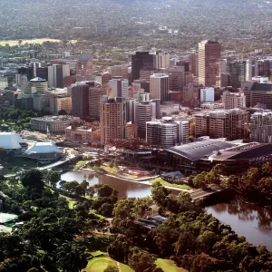 Stunning Aerial View of Adelaide, Australia Stunning Aerial View of Adelaide, Australia