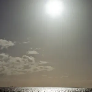 Sun shining on Coorong. South Australia Sun shining on Coorong. South Australia